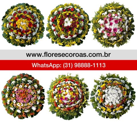 Coroa de flores Brumadinho floricultura entrega coroas Brumadinho MG